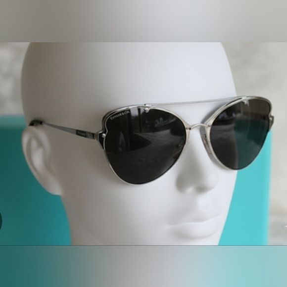 Tiffany & Co. Silver Tone Mirror  Sunglasses main image 7